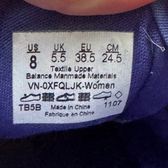 Vans Purple & Black & Tan Old Skool Frayed Laces Canvas Sneakers. Size 8 - Picture 9 of 11